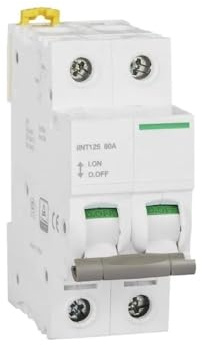 Interruttore Magnetotermico Tipo C 2P 32A, 63A, 80A, 100A, Interruttore Elettrico Miniaturizzato Magnetico Termico 125A 400VAC 50HZ 6KA(80A)