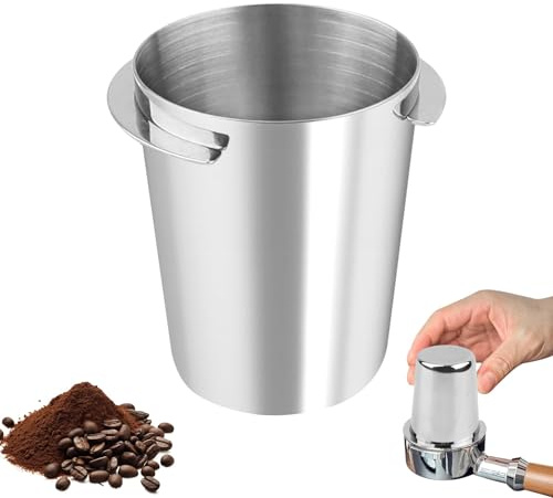 Nexlynk 58mm Espresso Dosing Cup Stainless Steel Coffee Dosing Cup for Portafilter Barista Coffee Grinder Powder Cup Coffee Dose Funnel Accessories for Espresso Machine Home and Commercial Use