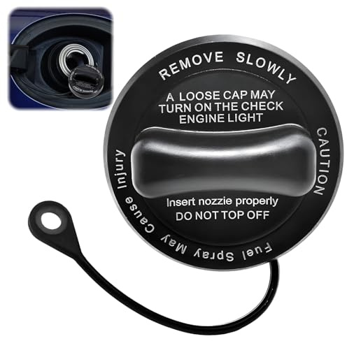 Tankdeckel mit Halteband für Mercedes, Kompatibel mit A/B/C/E/CLS/SLK/GLK Klasse - W211 W212 W203 W204 W245 W169 X204 R171 S204 C207 C209 A209 - Ersatz für Originalteil 2214700605