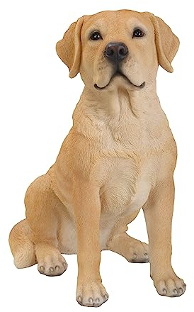 Real Life Sitting Golden Labrador | Highly Detailed Home or Garden Decoration | XRL-LABR-B