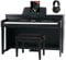 Classic Cantabile DP-A 610 E-Piano Set (88 Tasten Hammer-Mechanik, 1200 Voices und 38 DSP Effekte, Bluetooth-Streaming, Begleitfunktionen mit 270 Styles, inkl. Bank, Kopfhörer & Schule) Schwarz matt