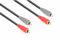 VONYX RCA Cable 6m, 2x RCA Male Stereo Audio Cable with Shielded Wire, Metal Connectors, Phono Lead for DJ Equipment, Professional Studio and Home Audio Systems