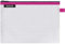 Leitz WOW Reise Zip-Beutel, durchsichtig, Ideal zur Organisation auf Reisen und im Handgepäck, Wasserabweisend, Mittel, 24 x 17 cm, Pink, 40250023