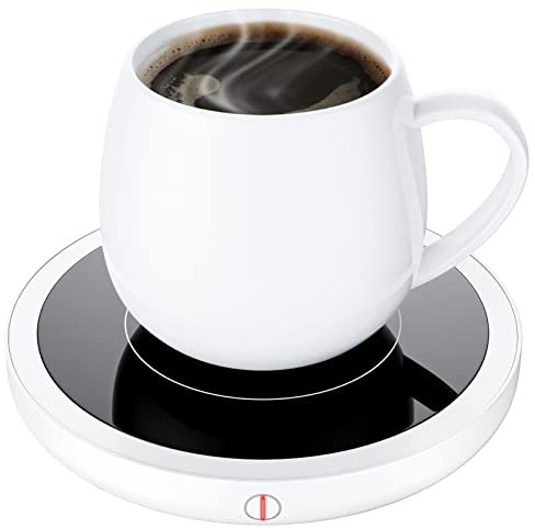 BTOYM Coffee Mug Warmer Smart Cup Warmer with 3 Temperature Settings Electric Beverage Warmer Plate Auto Shut Off, Coffee, Tea and Milk Warmer for Office Home Desk Use (Cup Not Included)