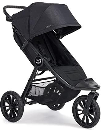 Baby Jogger City Elite 2 All-Terrain Pushchair | Lightweight, Foldable Stroller | Opulent Black