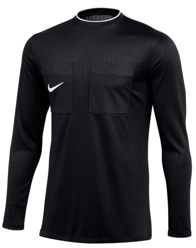 NIKE DH8027-010 M NK DF REF II JSY LS T-shirt Men's BLACK/WHITE Size S
