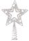 Guangcailun Weihnachtsbaumspitze Star Festival Dekorative Elegante Weihnachtsdekoration Personalisierte Bauernhaus Ornamente für den Innenbereich, Typ 1 Silber