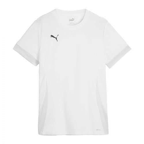 PUMA Unisex Teamgoal Matchday Für Damen Fußballtrikot, Puma White-puma Black-Feather Gray, XS EU