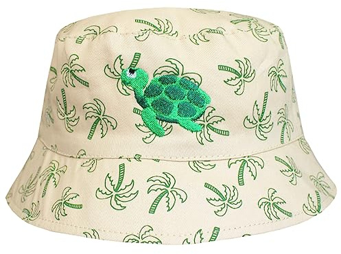 TeddyT's Palm Tree Turtle Bucket Hat (6-10 Years)