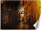 Feeby Fototapete Buddha Orient KI 450x315 cm Orange XXL Vlies Wandtapete Tapeten Wohnzimmer Schlafzimmer Jugendzimmer Moderne Design Wandbild Wand Dekoration Zen Asien Indien