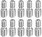 PATIKIL M6x1 a M8x1.25 Doppio Estremità Filettata Perno Vite Bullone, 10pz 304 Inossidabile Acciaio Asta Bulloni Filettatura Riduttore Adattatore per Mobili Ferramenta, 20mm Lungo