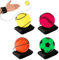 DSLSQD 4 Stück Handgelenk Return Ball,Ball mit Schnur,Springball mit Schnur,Handgelenk Ball Kinder,Gummi Rebound Ball,Sport Andgelenkball,Ball an Schnur,für Kinder Erwachsen Spielen&handgelenkübungen