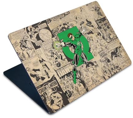 Head Case Designs Offizielle Green Lantern DC Comics Charakter Collage Comic Buch Umschlag Vinyl Haut Aufkleber Abziehbild Abdeckung kompatibel mit Apple MacBook Air 15 M2 2023