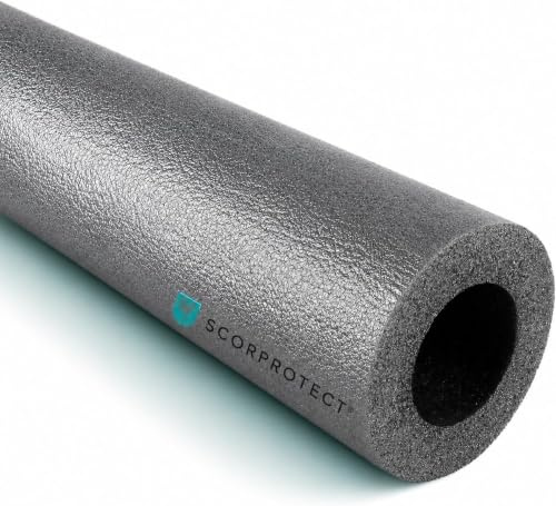 Scorprotect® Graue PE Rohrisolierung angeschlitzt 1 Meter Stange (22 x 20 x 1 Meter)