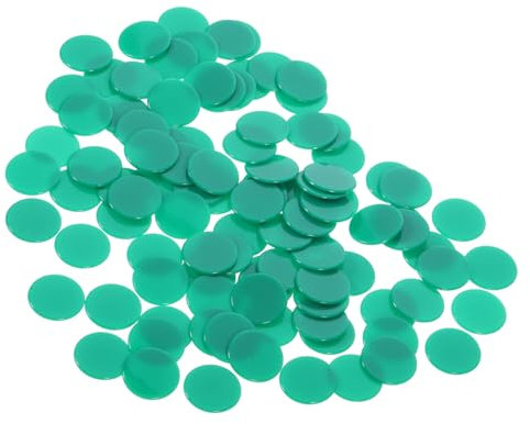 KONTONTY 100stücke Bingo-chips Aus Kunststoff Zählchips Für Bingo-spiele Bingo-marker-chips Bingo-spielchips Multifunktionale Für Mathematik Und Spiele