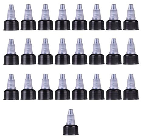 XMYCYuChen 25Pcs Useful Squeeze Bottle Replacement Convenient Squeeze Bottle Twist Caps Natural Twist Bottle Caps for Water Glue Dispensing Bottles