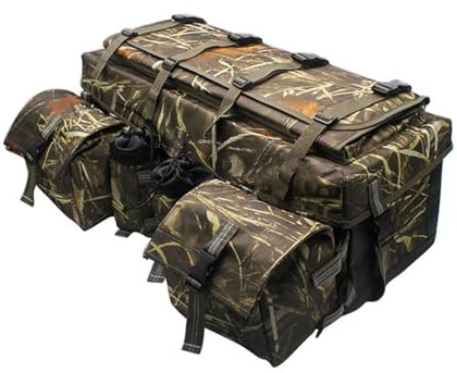 Moto Cadre Sac pour Polaris pour Cam-am Quad Rack Bag Oxford Sac De Rangement De Bagages Sacs De Chargement Arrière Moto Sac(Camouflage)