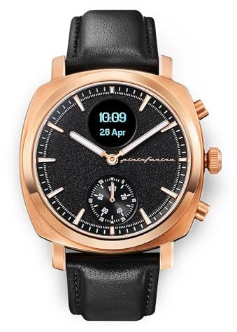 Pininfarina Senso Hybrid Smartwatch mit Herzfrequenzsensor & Oximeter, Multisport Hybrid Smartwatch Herren, 30-Tage Akkuladung, Aktivitäts- & Schlaftracking, Android/iOS kompatibel