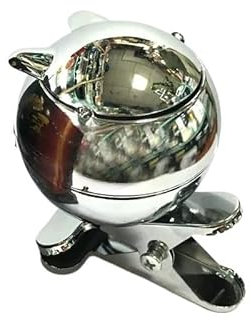 Windaschenbecher mit Klemmfunktion - Aufsteckbarer Zigarettenaschenbecher für Tisch, Balkongeländer - Praktischer Aschenbecher mit Clip