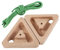 Sharplace 2-teiliges dreieckiges Kletter-Hangboard aus Holz, Griffbrett mit Seil, Trainingsboard für Workout, Fitnessstudio, Zuhause, Kletterer im Freien