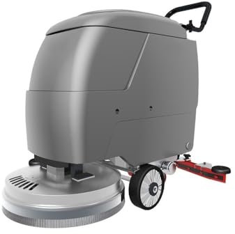 barredora eléctrica motorizada Fregadora de suelos industrial de empuje manual, fregona eléctrica comercial, taller de fábrica, garaje, máquina barredora de arrastre y succión barredora de pisos indus