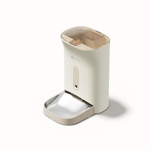 Amicura F1 Pro Futterautomat Mit 2K Kamera & 2.4G/5G Dual-WiFi, 4.5L Automatischer Futterspender Mit 160° Nachtsicht, Anti-Blockade-System, 3-Fach Frischeschutz & APP-Steuerung Für Katzen