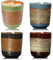 Lot de 4 tasses à expresso de 160 ml en faïence, petites tasses à expresso, tasses à expresso, tasses à café, sans anse, en céramique robuste, de qualité supérieure, fabriquées à la main