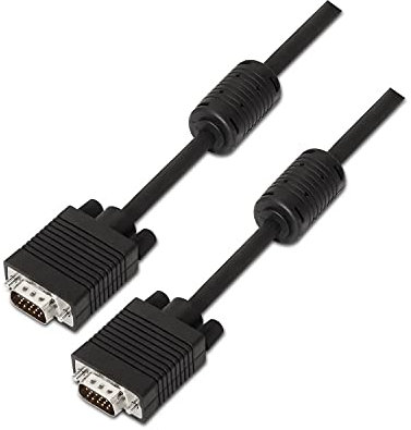 VoltShine SVGA-Kabel HDB15M-HDB15M, schwarz, 25 m, mit Ferrit; ideal für den Anschluss von Videogeräten in hoher Qualität.