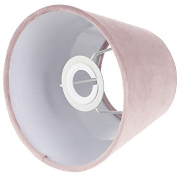 Angoily Paralume Tamburo in Velluto Rosa Coprilampada in Velluto Paralume Per Lampade Da Tavolo Design Vintage Elegante Protezione Da Polvere Per Illuminazione Domestica