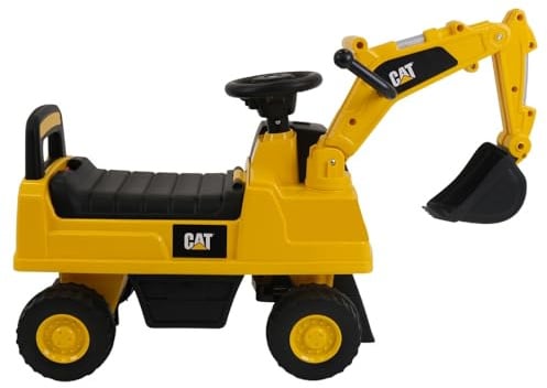 Bandits & Angels Rutschauto CAT ab 1 Jahr - Gelber Rutscher - Rutscher für Jungen - Caterpillar (Bagger)