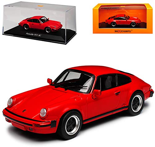 alles-meine.de GmbH Porsche 911 SC G-Modell Coupe Rot 1973-1989 1/43 Minichamps Maxichamps Modell Auto mit individiuellem Wunschkennzeichen