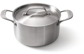 Skottsberg Edelstahl Kochtopf mit Deckel - Ø 20 cm - 3,3 L – PFAS‑frei, spülmaschinenfest - für Induktion, Gas, Ceran & Backofen