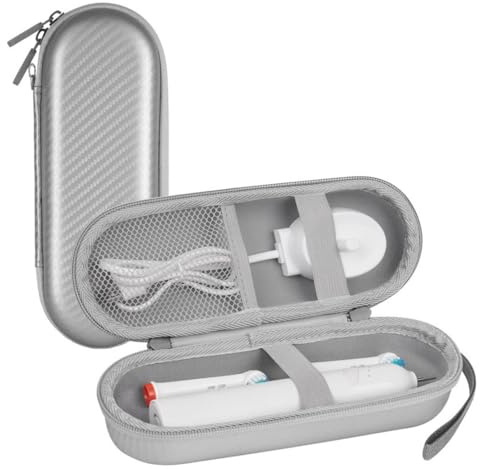 WEGLOK Custodia da viaggio per spazzolino elettrico compatibile con 0ral-B Pro e la maggior parte degli altri marchi di spazzolini elettrici, Custodia Portatile Spazzolino Impermeabile