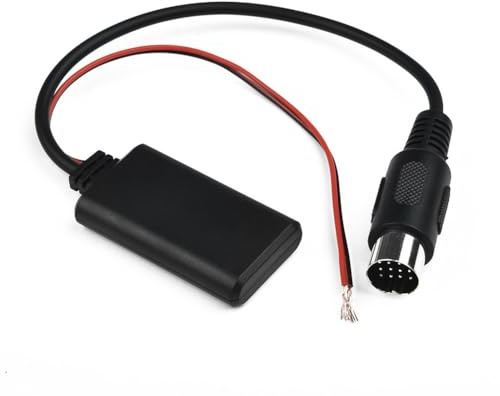 Moliuoly Cavo adattatore Bluetooth per autoradio Kenwood con adattatore musicale CD stereo a 13 pin (vivavoce, modulo Bluetooth wireless, AUX-IN)