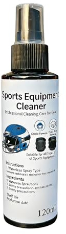 Sports Equipment Spray, Freshener Deodorizer Mist, Helmet Gear Cleaner, 120ml Odor Eliminator Solution, for Boxing Yoga Gym Hockey Baseball Gloves Cleats Sneakers Helmet Home Travel Use