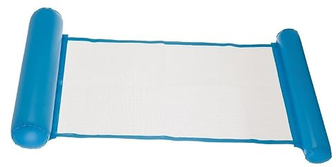 AREMAR Colchón Hinchable con Rejilla para Piscina y Playa 140x73 cm Flotador Acuático Cómodo con Parches de Reparación Incluidos Varios Modelos para Escoger (Azul)