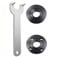 Podoy Grinder Flange Angle Wrench Spanner Metal Lock Nut for Dewalt Milwaukee Makita 193465-4 Bosch Black & Decker Ryobi 4.5 5 5/8-11