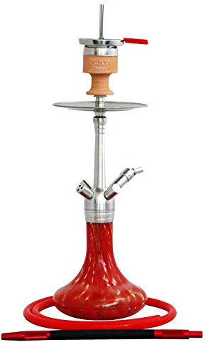 AMY Little Feather SS11 red | Edelstahl Shisha Wasserpfeife Hookah