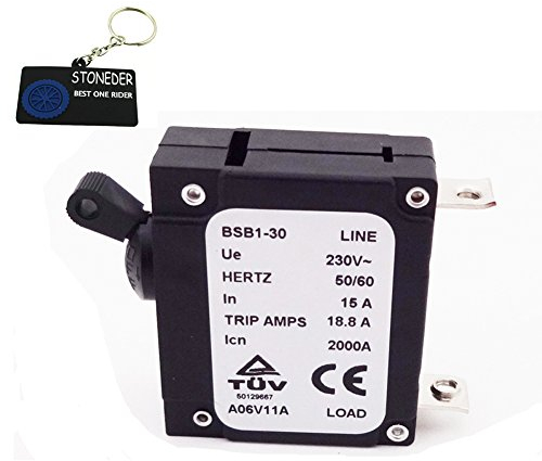 STONEDER 230V 15A In Interruttore 18.8A Amplificatori di Viaggio BSB1-30 2000A 50/60 HERTZ Per Generatore Cinese