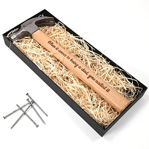 Martello personalizzato + scatola regalo | Crea un regalo davvero unico | Inciso al laser | Ottima idea regalo per compleanno, anniversario, padre e San Valentino