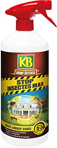 KB HOME DEFENSE STOPINS - Pulvérisateur Stop Insectes Prêt à L'emploi 1 L - Protège l'intérieur et autour de la maison - Effet longue durée efficace jusqu'à 3 semaines sur insectes volants et rampants
