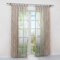 HongYa 1 Stück Schlaufenschal Transparente Gardine Schal Voile Vorhang mit Schlaufen Äste Muster H/B 245/140 cm Sand