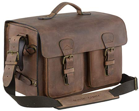 Ruitertassen Fototasche Leder XL Kameratasche Ranger braun Umhängetasche Classic aus starkem robustem Sattelleder