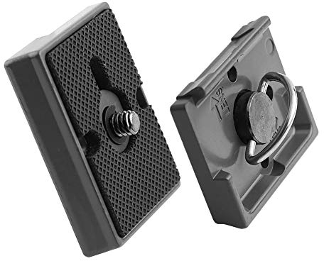Portable Camera Quick Release Plate for 200PL-14 222 222RCNAT 234RC Metal Alloy Tripod Head Adapter with 1/4 Screw Hole Universal Camera Accessory Clamp