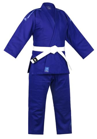 adidas Mens Club Judo Suit Adults | Judo Gi for Beginner & Intermediate Practitioners, Made of Polycotton, White Belt Included, Suit for Men, Women and Kids