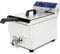 VERTES Friggitrice in acciaio inox 17L, 3000W, 230V, principio della zona fredda, temperatura regolabile in continuo 50-200°C, rubinetto di scarico, cestello per frittura, pulsante di reset, a olio