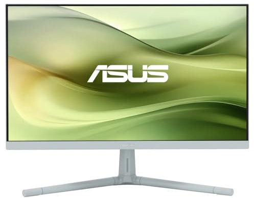 ASUS Eye Care VU279CFE-G - 27 Zoll Full HD Monitor - 100 Hz, 1ms MPRT, AdaptiveSync, GreenProduct, Epeat Gold - IPS Panel, Vesa 75x75, 16:9, 1920x1080, HDMI, USB-C mit 15W PD, ergonomisch, grün-grau