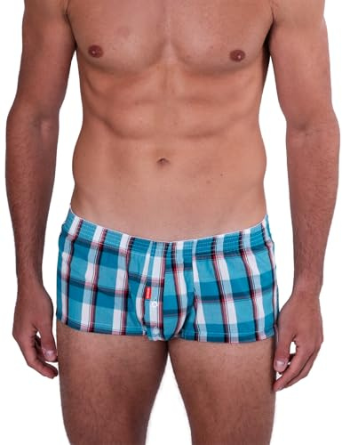 BEEMEN Herren Baumwolle Unterwäsche Low-Rise Boxershorts Trunk Unterhose mit Eingriff