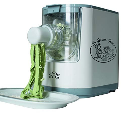 DCG PM1750 - macchina per la pasta. Impasta in 3 minuti, pasta pronta entro 10 minuti. Capacità: 350 gr di farina. 12 stampi per la pasta