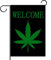 Marihuana-Blatt-Gartenflagge, 31,2 x 45,7 cm, „Have A Dope“ Willkommensschild mit Marihuanay-Blättern, Motto-Party-Dekoration, für den Außenbereich, den Hof oder Rasen für Zuhause